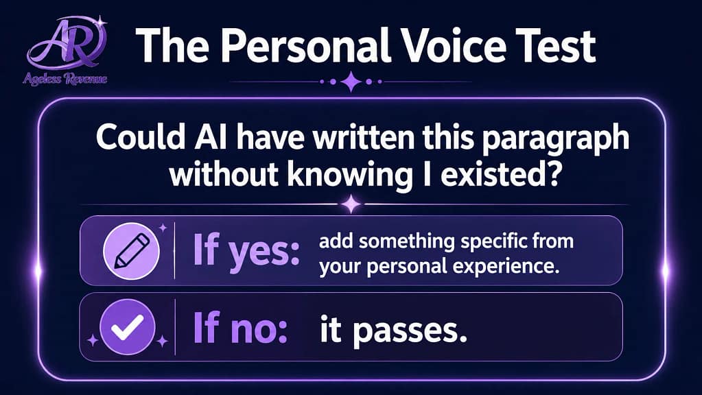 Personal voice test for AI-assisted blog posts could AI have written this