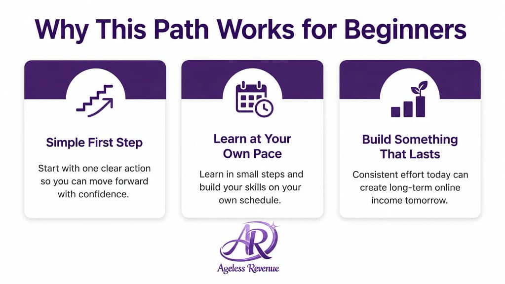 Three reasons affiliate marketing works for retirees — simple start, learn at your pace, build something real