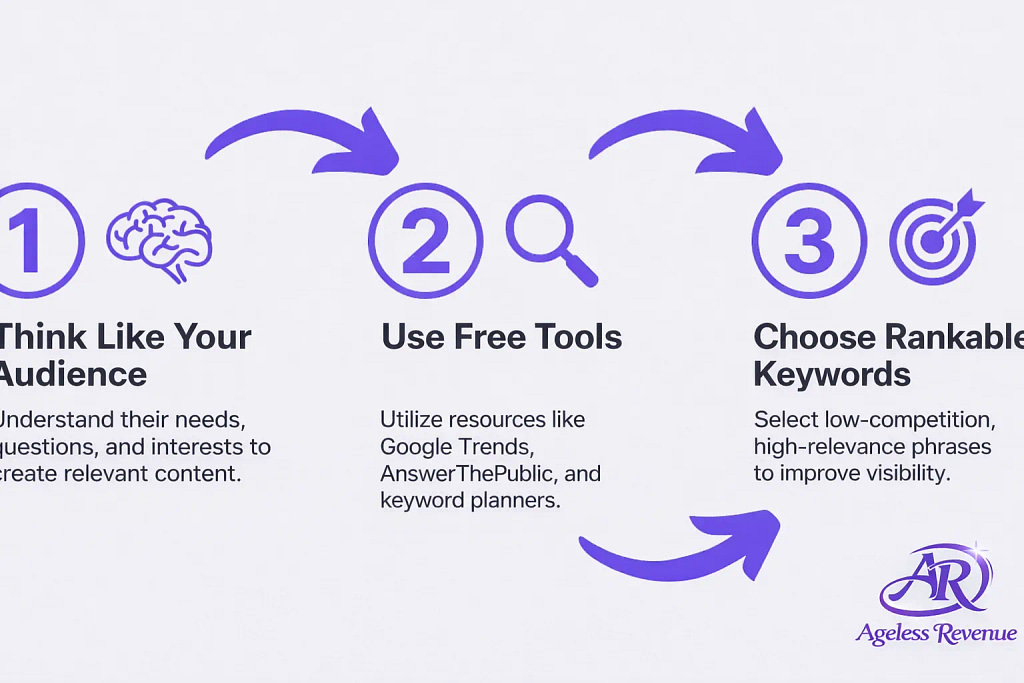Discover key steps to boost your online income through strategic keyword targeting.